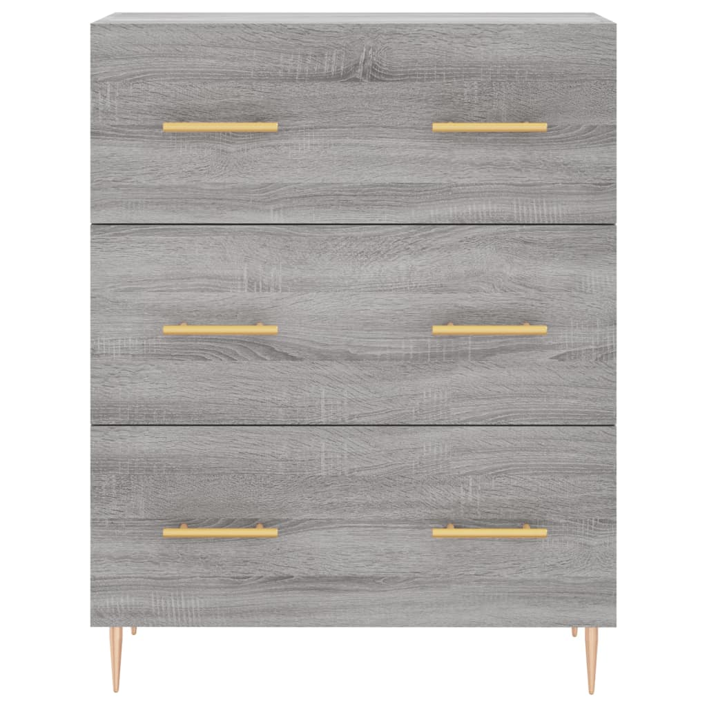 Sideboard Grey Sonoma 69,5x34x90 cm Engineered Wood