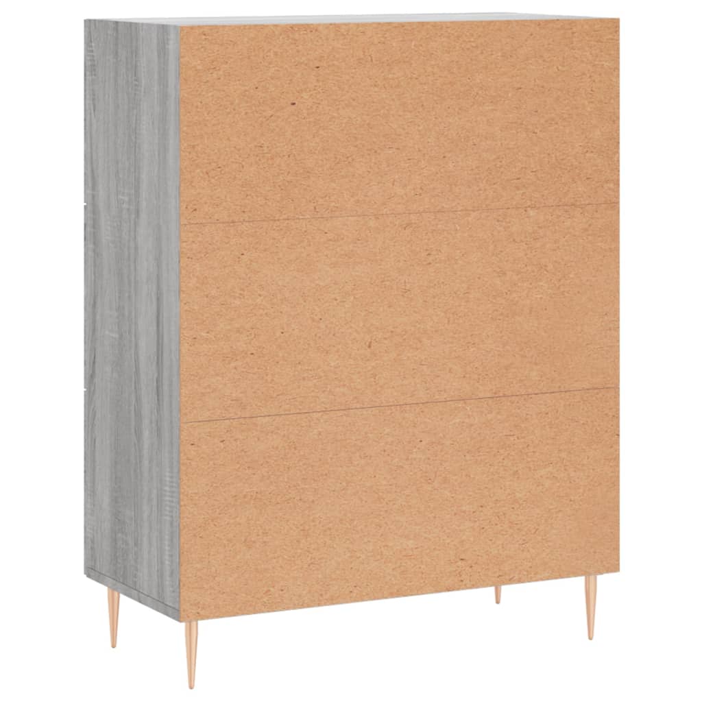 Sideboard Grey Sonoma 69,5x34x90 cm Engineered Wood