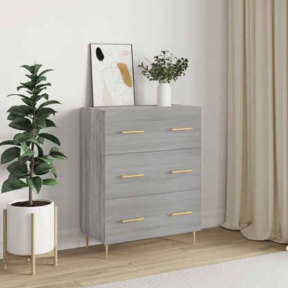 Sideboard Grey Sonoma 69,5x34x90 cm Engineered Wood