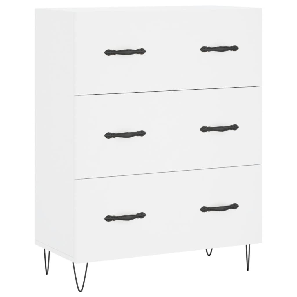 Sideboard White 69.5x34x90 cm Engineered Wood