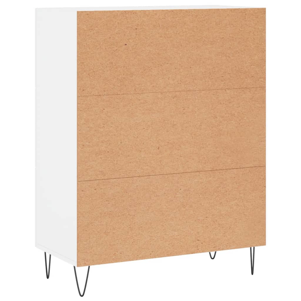 Sideboard White 69.5x34x90 cm Engineered Wood