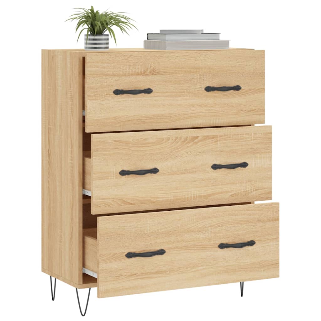 Sideboard Sonoma Oak 69.5x34x90 cm Engineered Wood