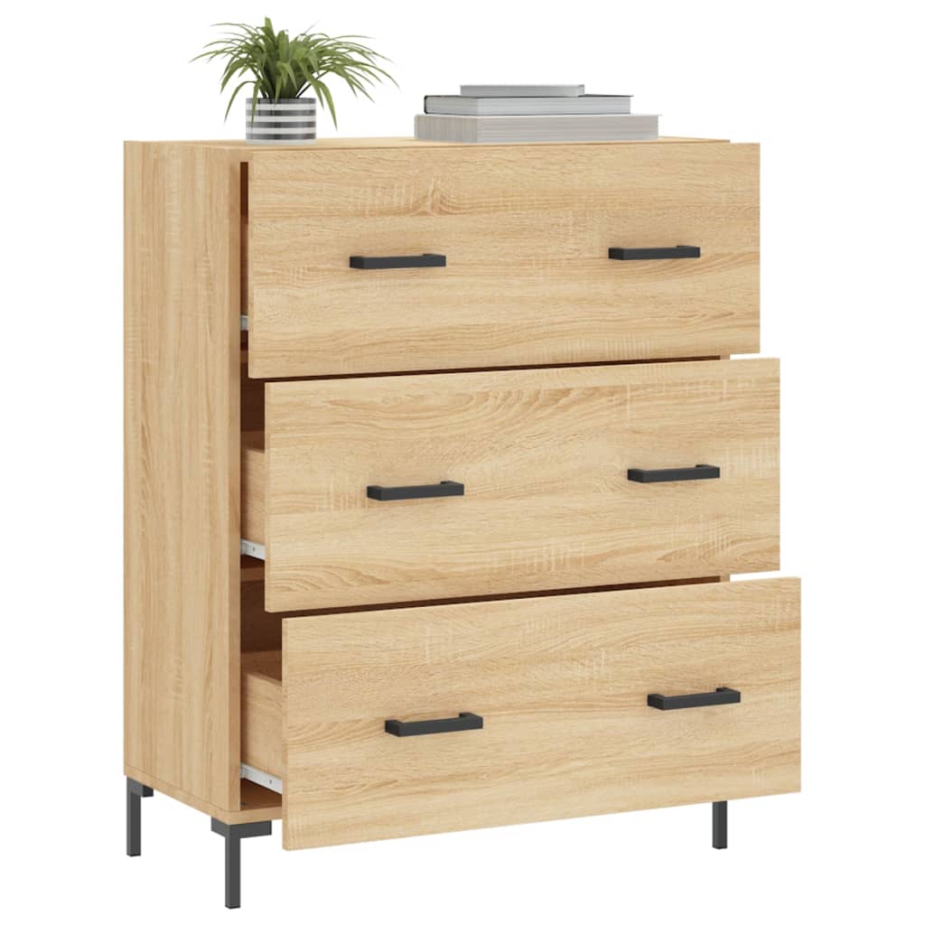 Sideboard Sonoma Oak 69.5x34x90 cm Engineered Wood