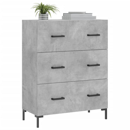 Sideboard Concrete Grey 69.5x34x90 cm Engineered Wood