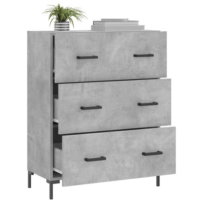 Sideboard Concrete Grey 69.5x34x90 cm Engineered Wood