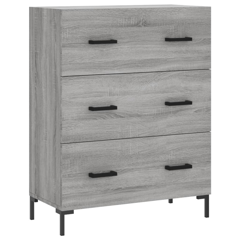 Sideboard Grey Sonoma 69.5x34x90 cm Engineered Wood
