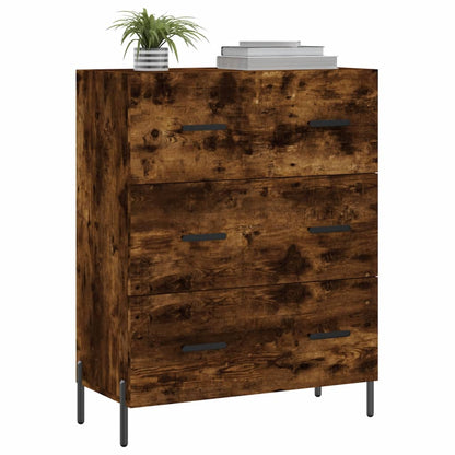 Sideboard Smoked Oak 69.5x34x90 cm Engineered Wood