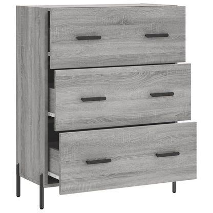Sideboard Grey Sonoma 69.5x34x90 cm Engineered Wood