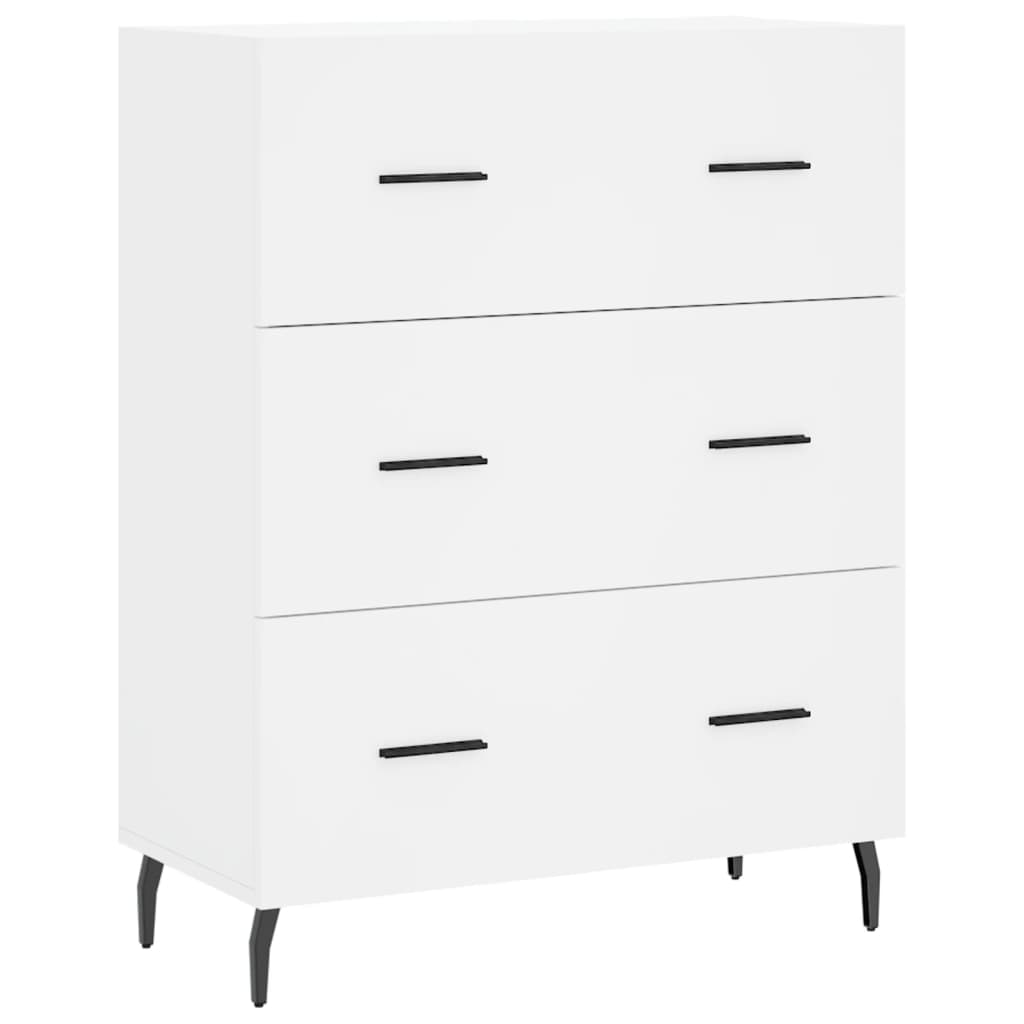 Sideboard White 69.5x34x90 cm Engineered Wood
