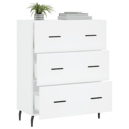 Sideboard White 69.5x34x90 cm Engineered Wood