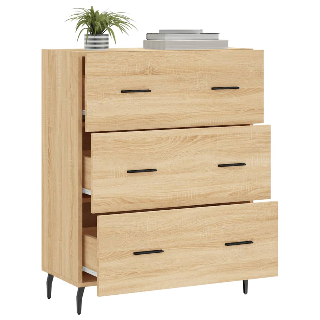 Sideboard Sonoma Oak 69.5x34x90 cm Engineered Wood