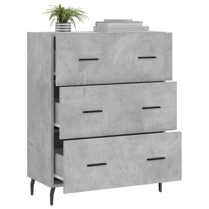Sideboard Concrete Grey 69.5x34x90 cm Engineered Wood