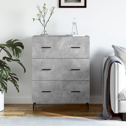 Sideboard Concrete Grey 69.5x34x90 cm Engineered Wood