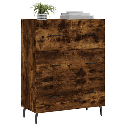 Sideboard Smoked Oak 69.5x34x90 cm Engineered Wood