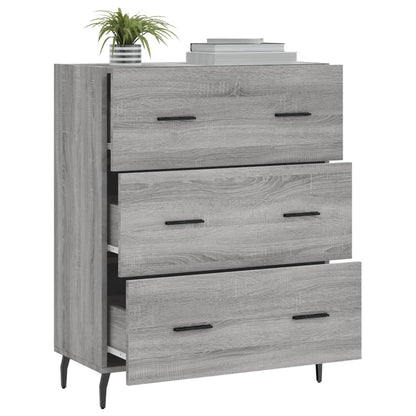 Sideboard Grey Sonoma 69,5x34x90 cm Engineered Wood