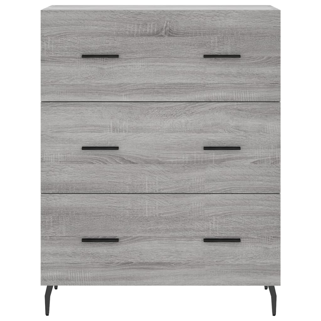 Sideboard Grey Sonoma 69,5x34x90 cm Engineered Wood