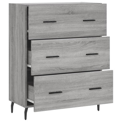 Sideboard Grey Sonoma 69,5x34x90 cm Engineered Wood