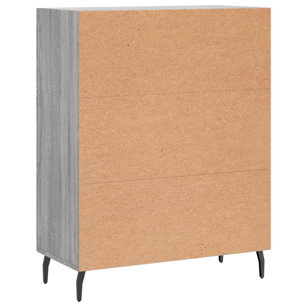 Sideboard Grey Sonoma 69,5x34x90 cm Engineered Wood