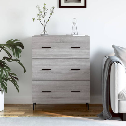 Sideboard Grey Sonoma 69,5x34x90 cm Engineered Wood