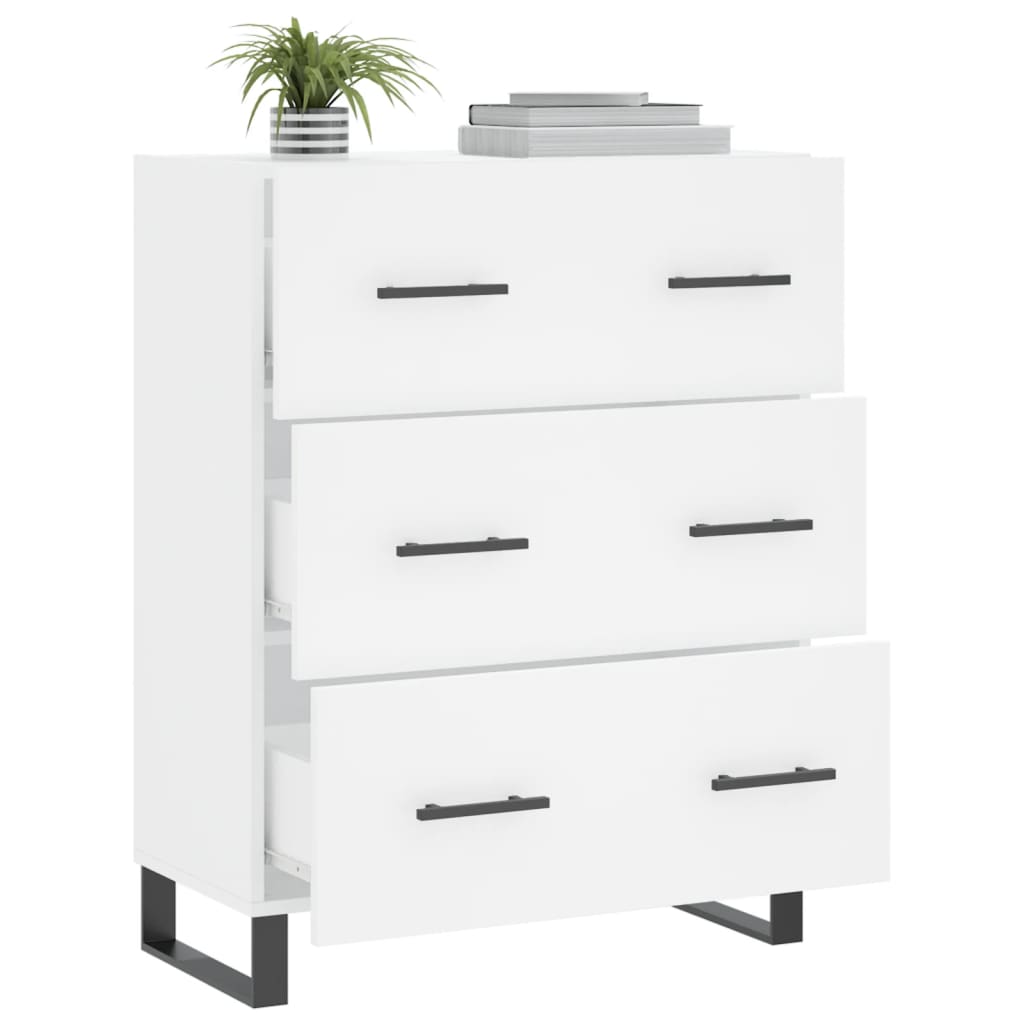 Sideboard White 69.5x34x90 cm Engineered Wood