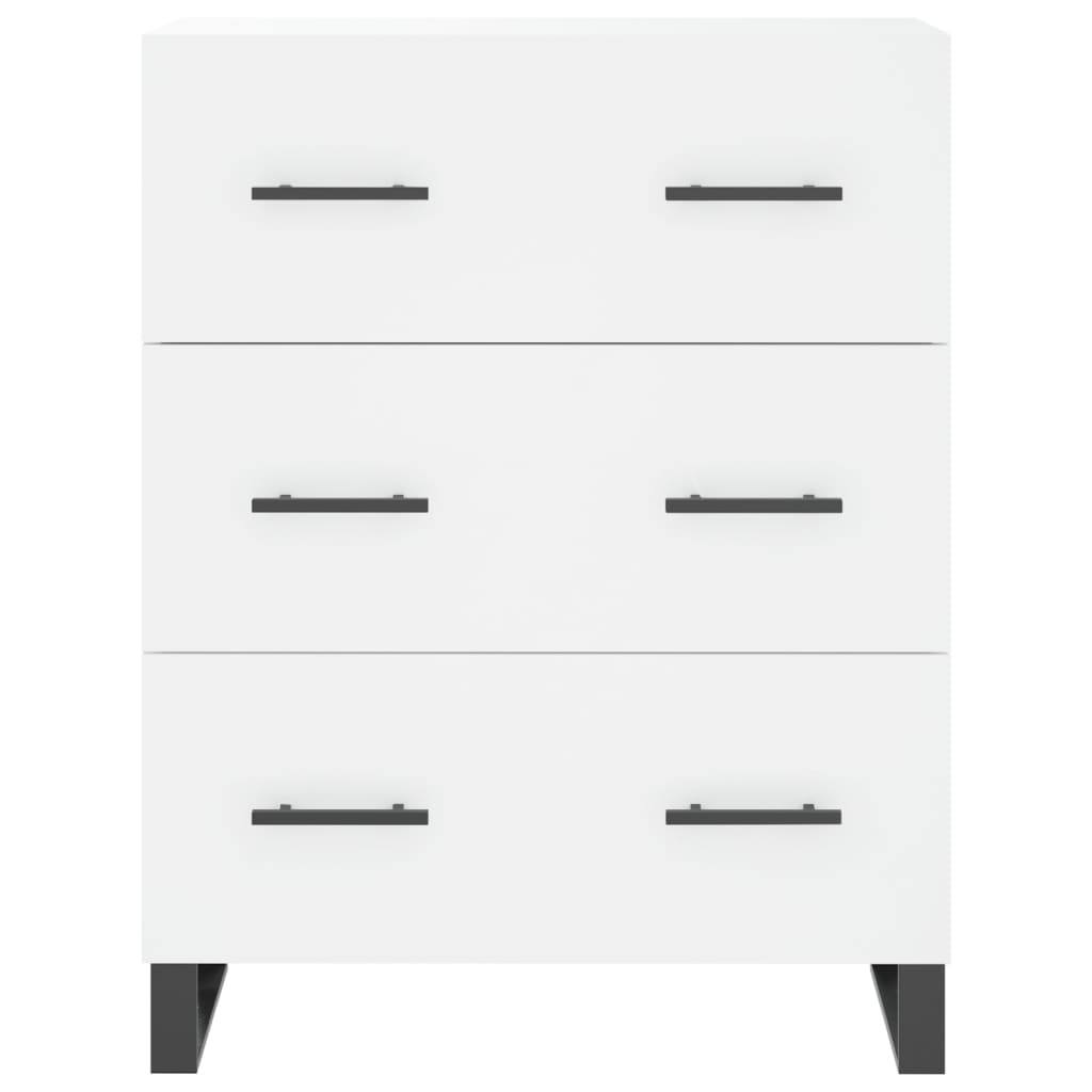 Sideboard White 69.5x34x90 cm Engineered Wood