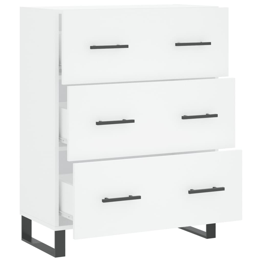 Sideboard White 69.5x34x90 cm Engineered Wood