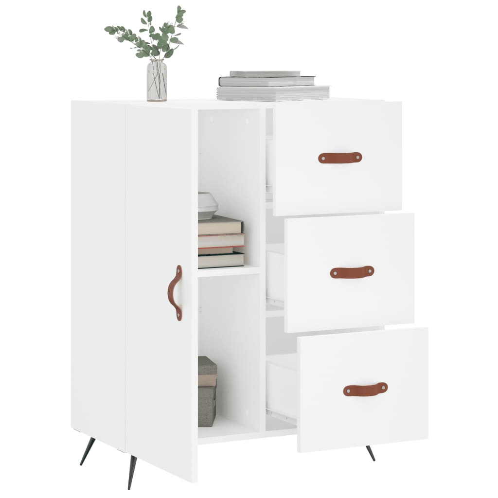Sideboard White 69.5x34x90 cm Engineered Wood