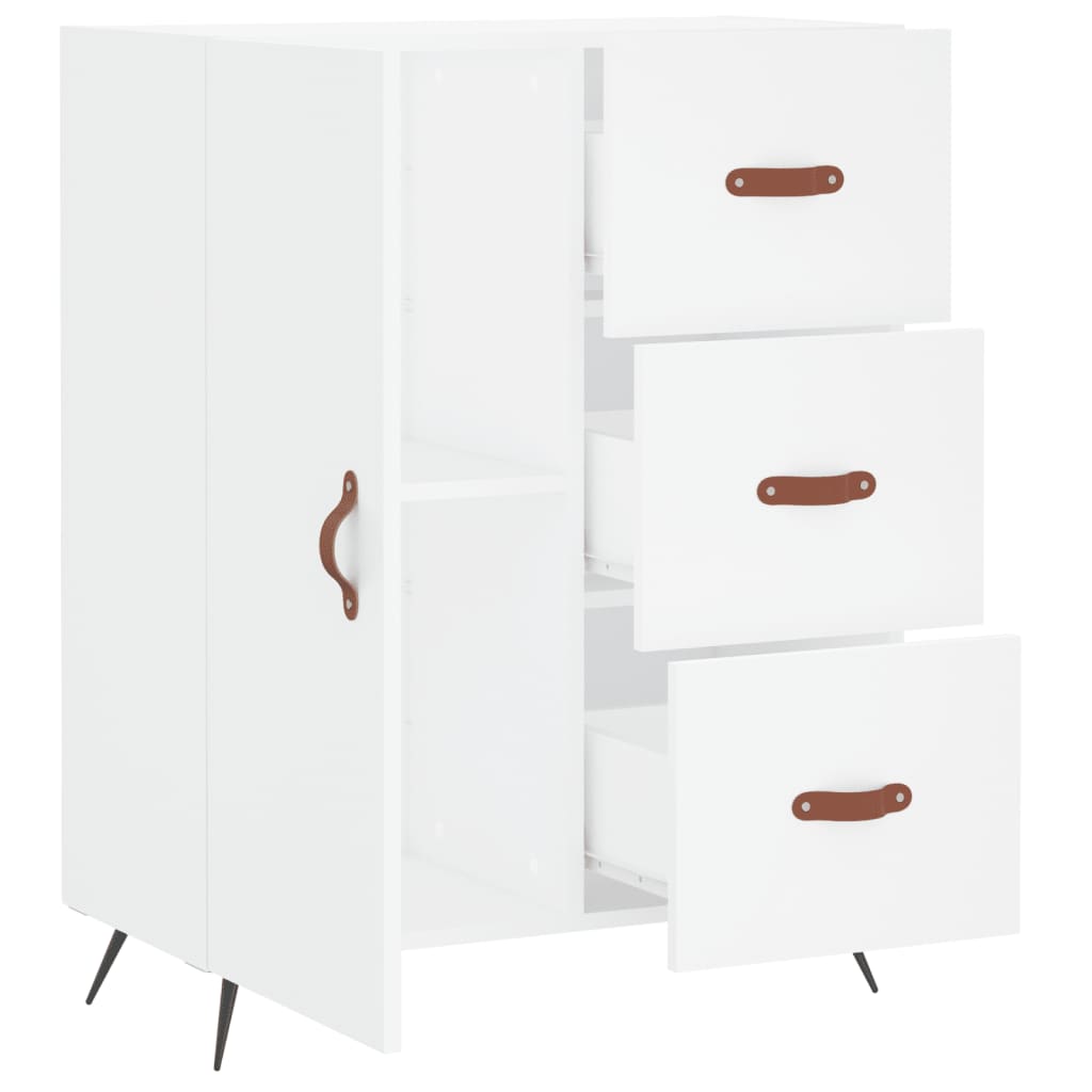 Sideboard White 69.5x34x90 cm Engineered Wood
