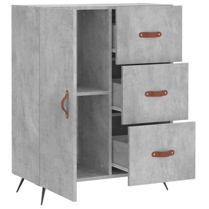 Sideboard Concrete Grey 69.5x34x90 cm Engineered Wood
