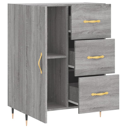 Sideboard Grey Sonoma 69.5x34x90 cm Engineered Wood