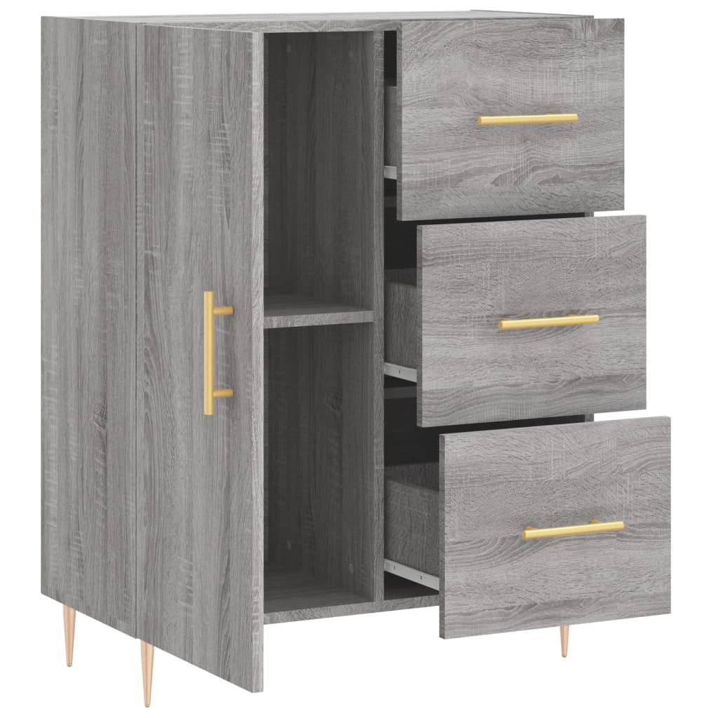 Sideboard Grey Sonoma 69.5x34x90 cm Engineered Wood