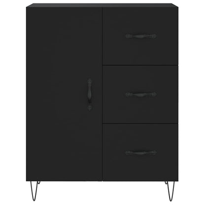 Sideboard Black 69.5x34x90 cm Engineered Wood
