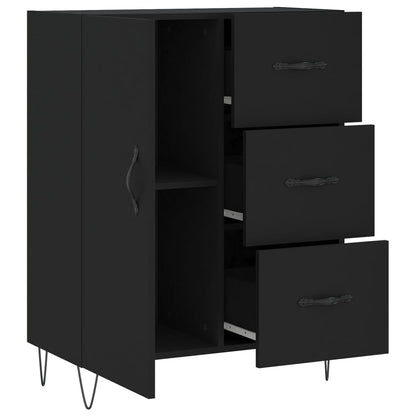 Sideboard Black 69.5x34x90 cm Engineered Wood