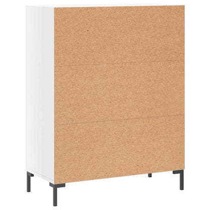 Sideboard High Gloss White 69.5x34x90 cm Engineered Wood