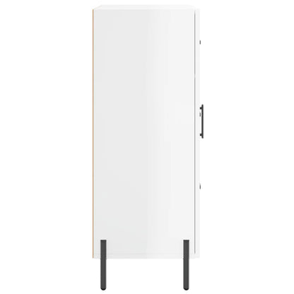 Sideboard High Gloss White 69.5x34x90 cm Engineered Wood