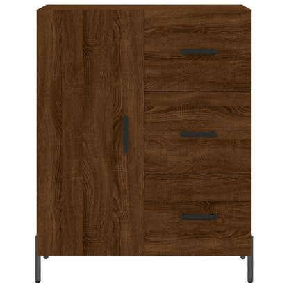 Sideboard Brown Oak 69.5x34x90 cm Engineered Wood