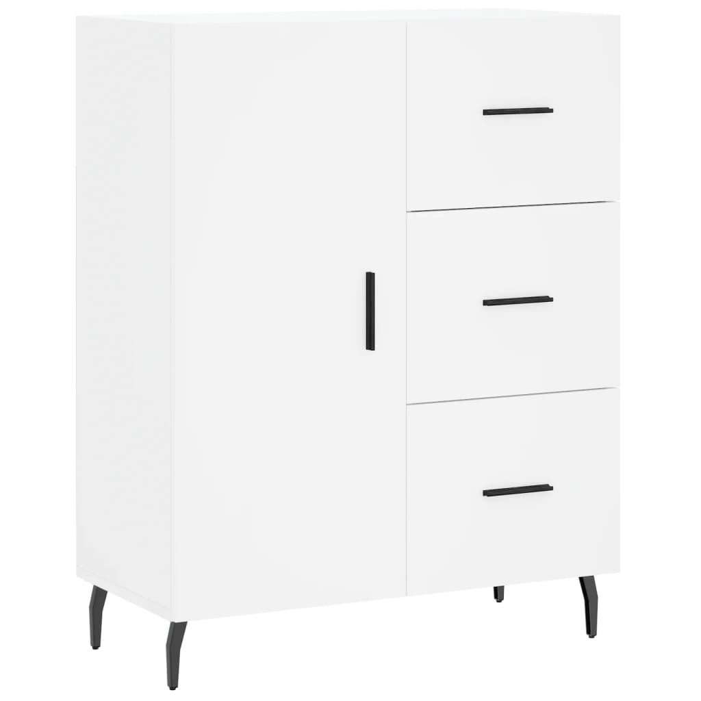 Sideboard White 69.5x34x90 cm Engineered Wood