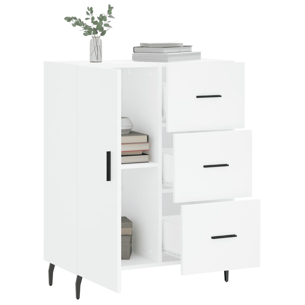 Sideboard White 69.5x34x90 cm Engineered Wood