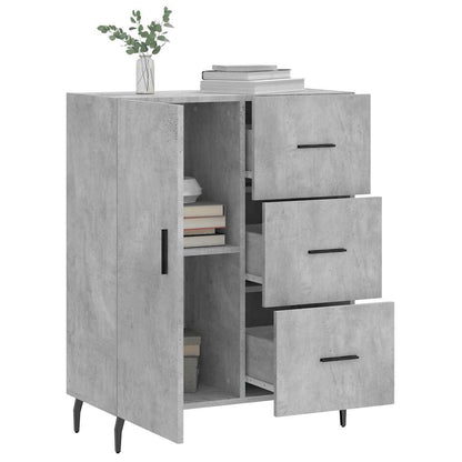 Sideboard Concrete Grey 69.5x34x90 cm Engineered Wood