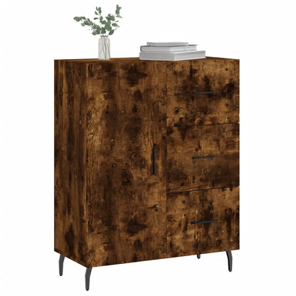 Sideboard Smoked Oak 69,5x34x90 cm Engineered Wood