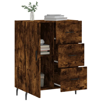 Sideboard Smoked Oak 69,5x34x90 cm Engineered Wood