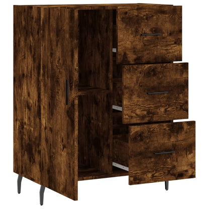 Sideboard Smoked Oak 69,5x34x90 cm Engineered Wood