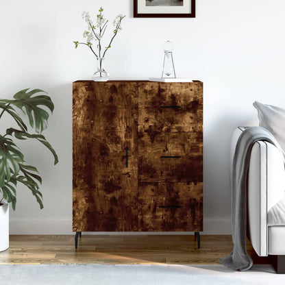 Sideboard Smoked Oak 69,5x34x90 cm Engineered Wood