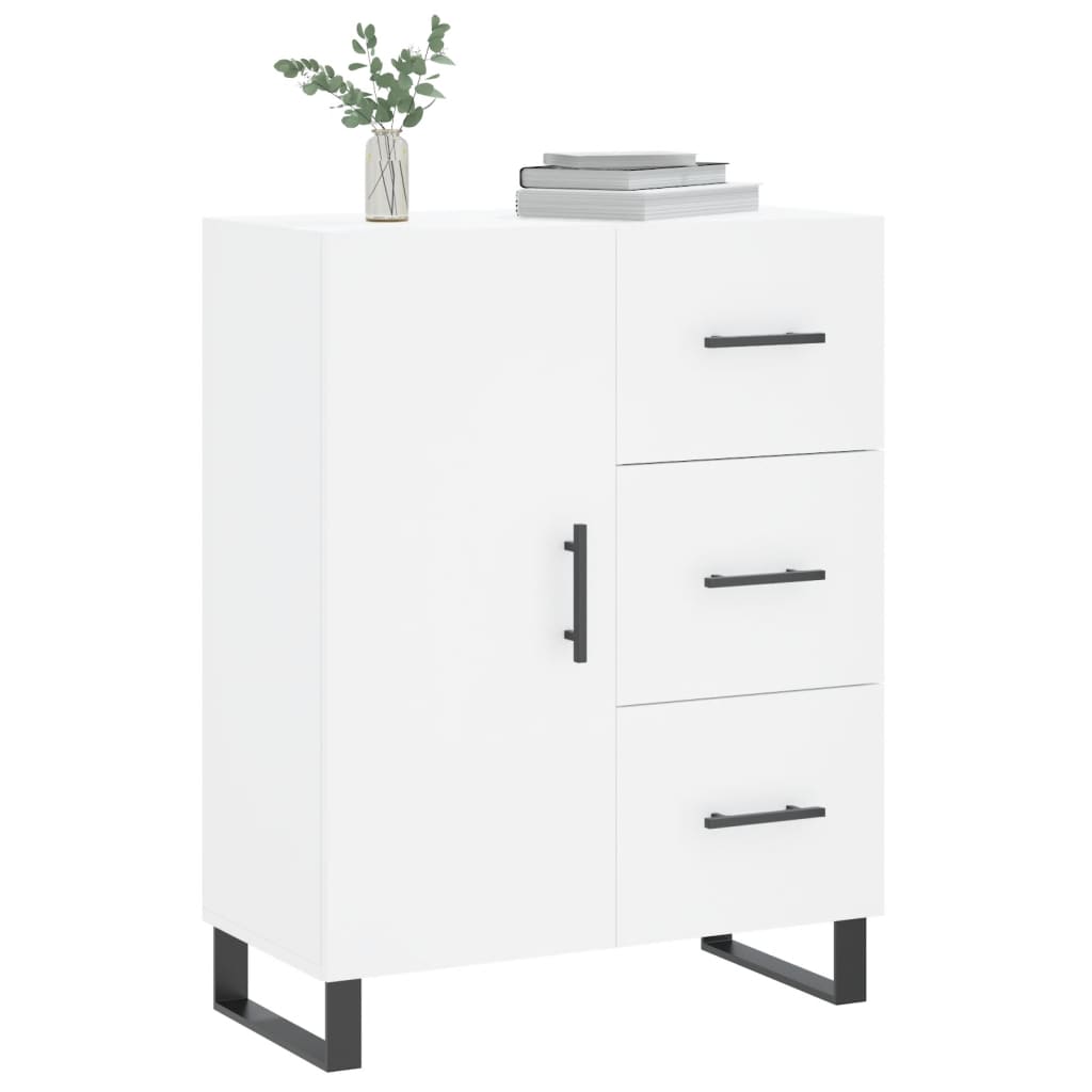 Sideboard White 69.5x34x90 cm Engineered Wood