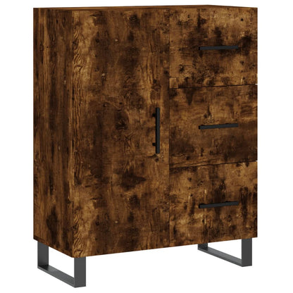 Sideboard Smoked Oak 69.5x34x90 cm Engineered Wood