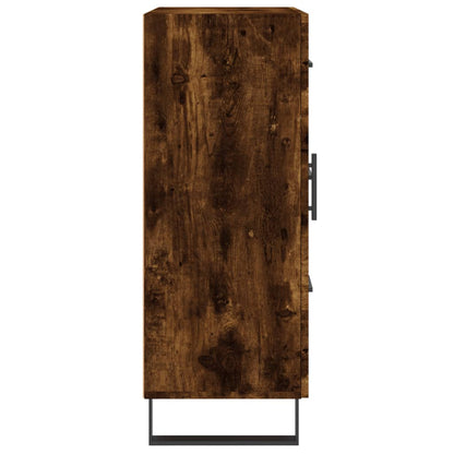 Sideboard Smoked Oak 69.5x34x90 cm Engineered Wood