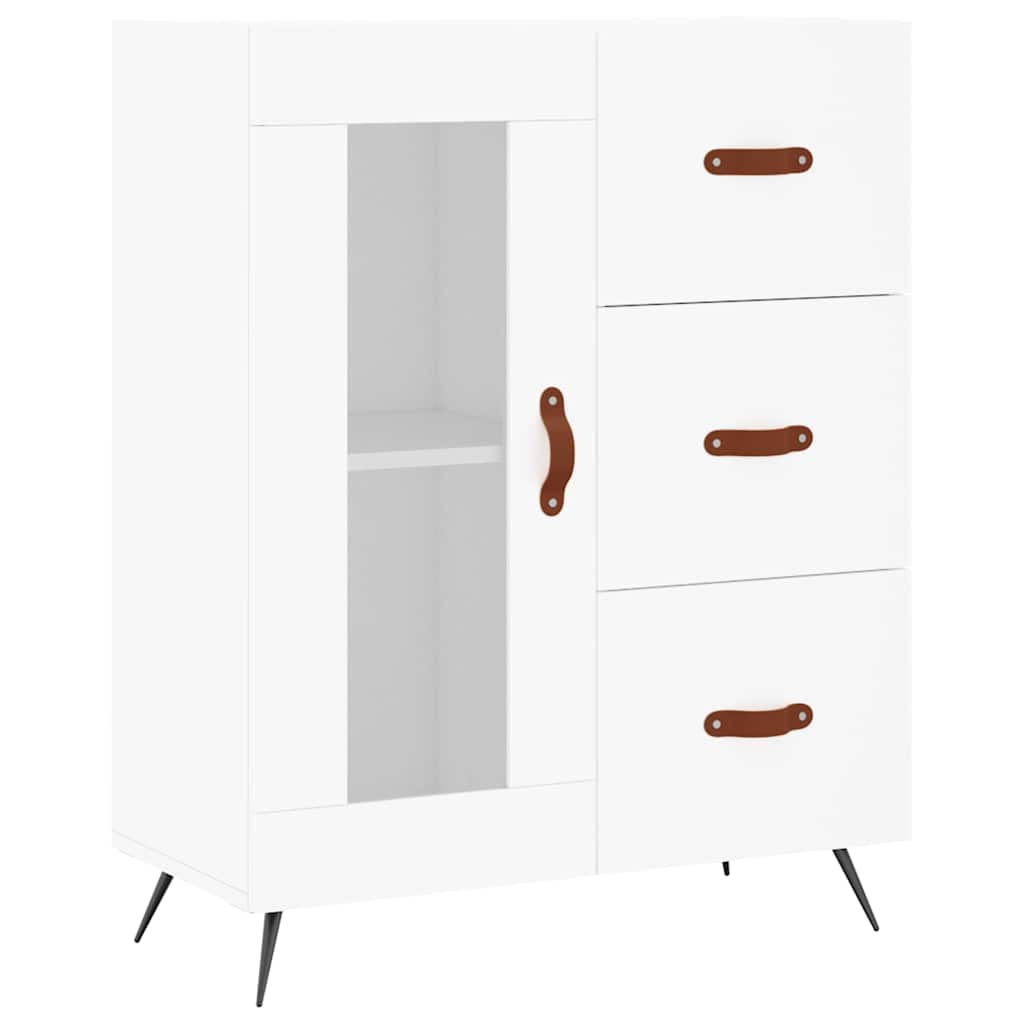 Sideboard White 69,5x34x90 cm Engineered Wood
