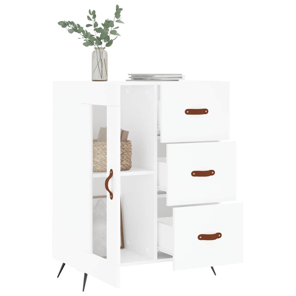Sideboard White 69.5x34x90 cm Engineered Wood