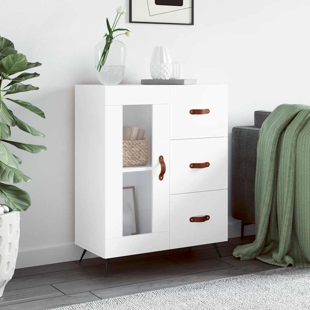 Sideboard White 69,5x34x90 cm Engineered Wood