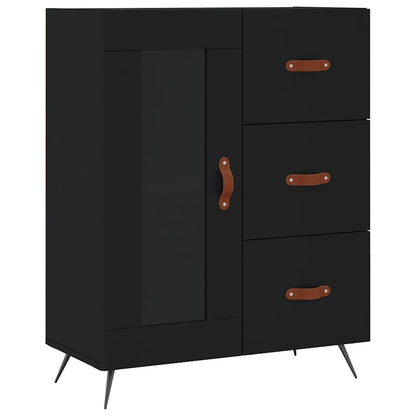 Sideboard Black 69.5x34x90 cm Engineered Wood